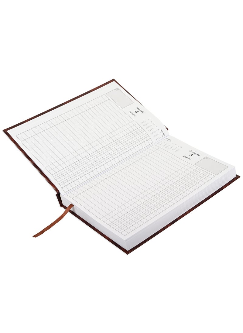 FIS FIS A5 Diary 2025 Brown (French) - FSDI29FR25BR  - Image 2
