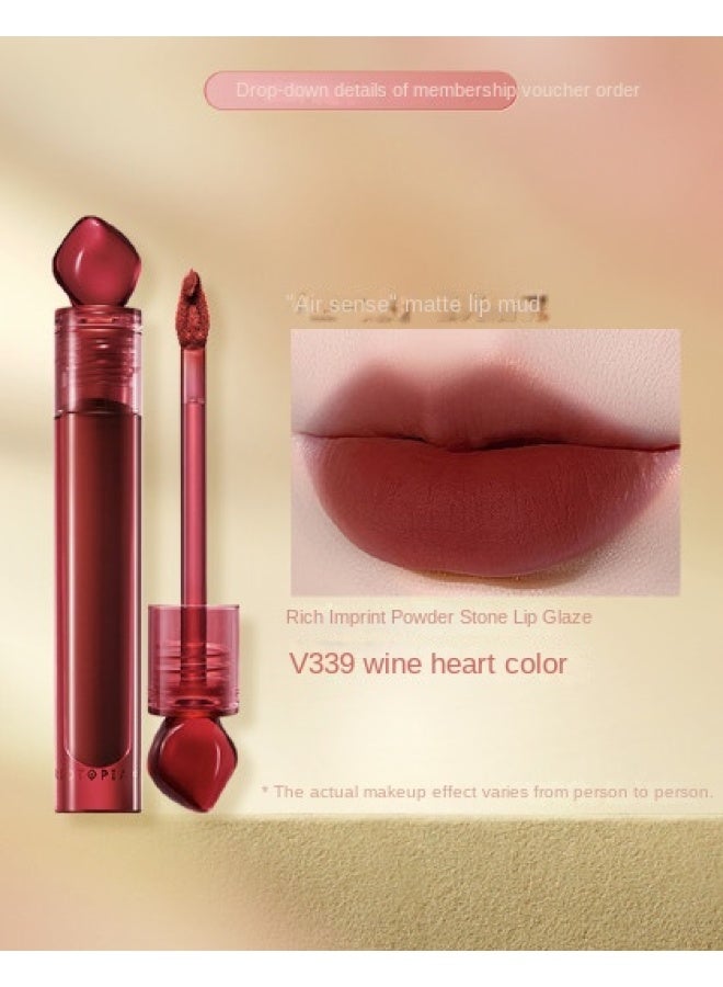intense Impression Lip Glaze Stone Velvet Matte Lip Mud Long-lasting Color - Image 1