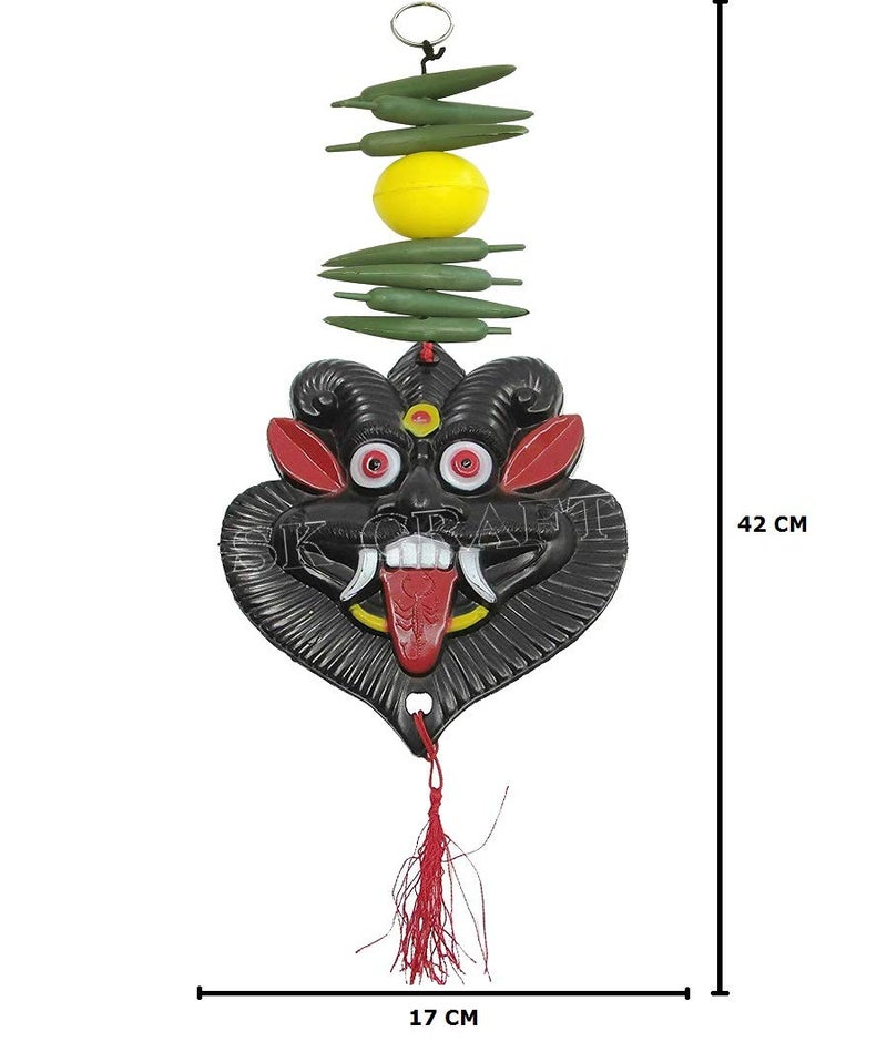 SK Craft Wall Hanging Nazar Battu-Evil Eye Protector-Nazar Suraksha Kawach for Home, Office & Shop-42x17 CM (Big Size) - Image 2