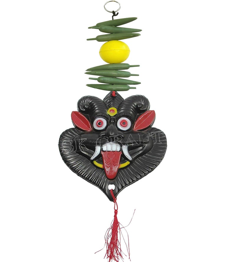 SK Craft Wall Hanging Nazar Battu-Evil Eye Protector-Nazar Suraksha Kawach for Home, Office & Shop-42x17 CM (Big Size) - Image 1