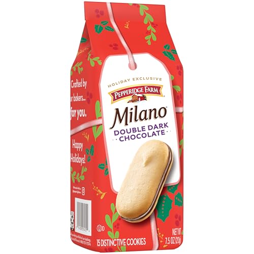 Pepperidge Farm Milano Double Dark Chocolate Cookies, 7.5 OZ Bag (15 Cookies) - Image 5