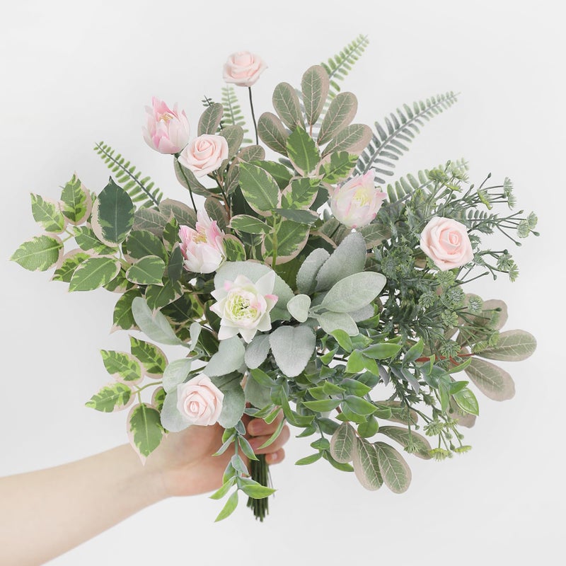 Serra Flora Artificial Greenery Spray Box Set(Pack of 48pcs) with 7 Kinds of DIY Wedding Bouquet Filler Table Centerpieces and Floral Arrangement - Image 3