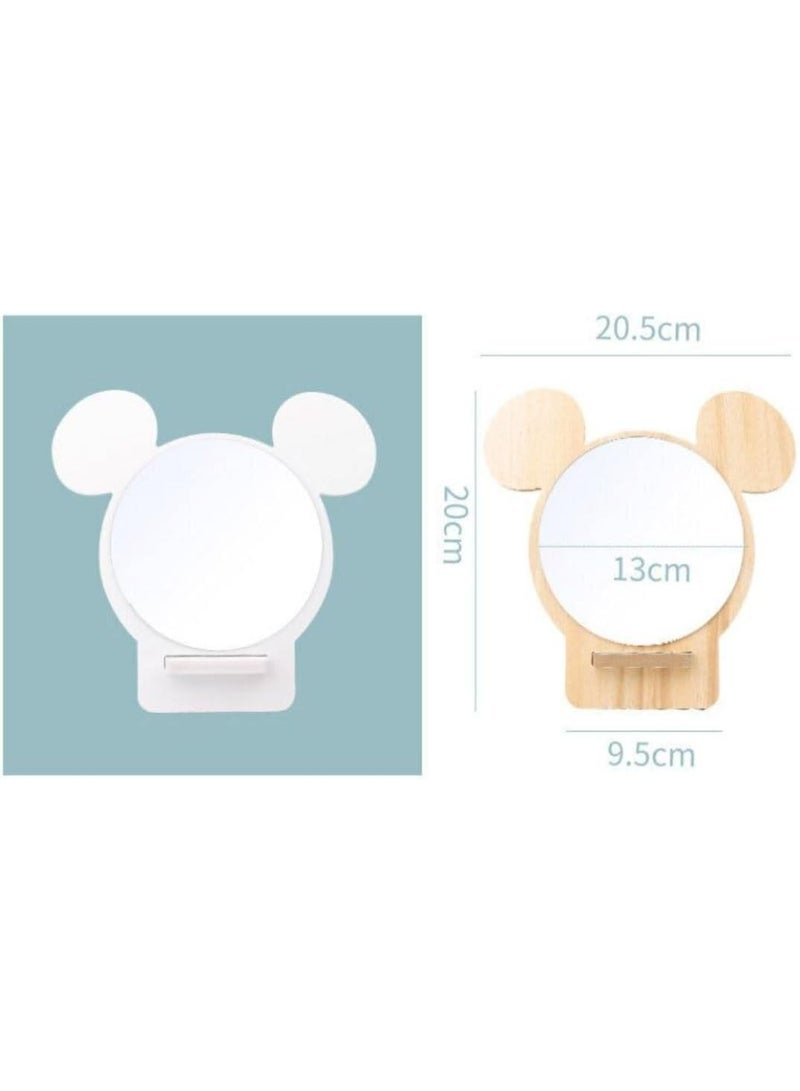 Decorative Makeup Mirror for Children's Room and Vanity  – Stylish Desktop Cosmetic Mirror for Daily Grooming, Dressing  Decor, Bedroom - Image 3