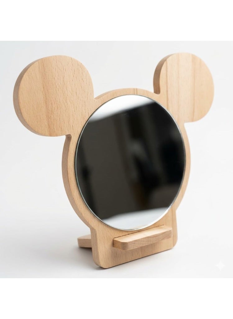 Decorative Makeup Mirror for Children's Room and Vanity  – Stylish Desktop Cosmetic Mirror for Daily Grooming, Dressing  Decor, Bedroom - Image 1