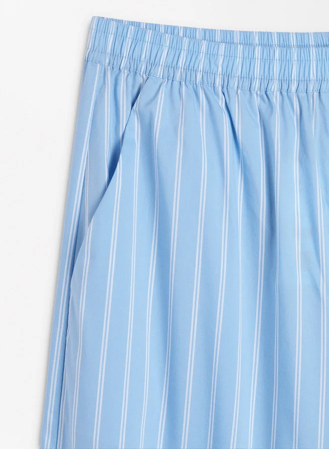PARFOIS Striped Loose-Fitting Trousers