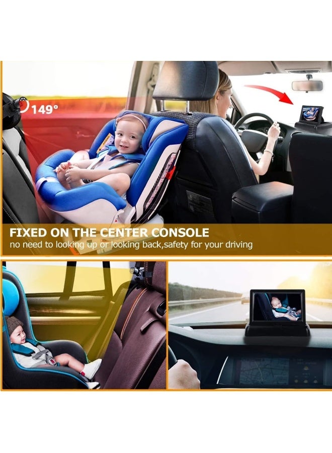 Itomoro Baby Car Mirror, View Infant in Rear Facing Seat with Wide Crystal Clear View, USB Easy Install baby car monitor 1080p - Image 5