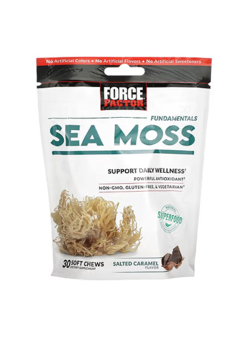 Fundamentals, Sea Moss, Salted Caramel, 30 Soft Chews (250 mg per Chew)