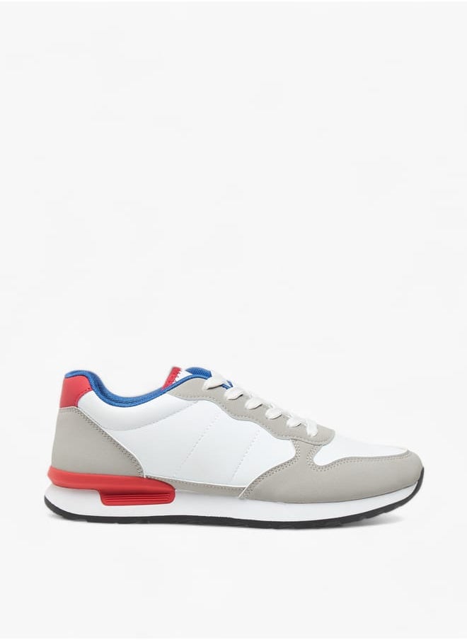 LBL by Shoexpress - Men Colourblock Sneakers with Lace-Up Closure - Image 1