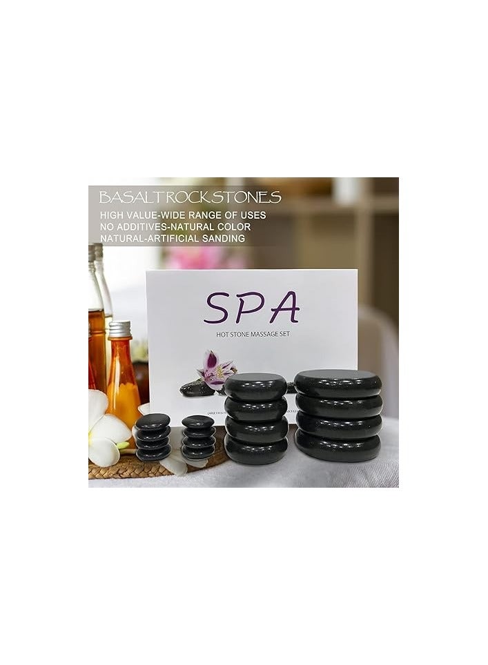 Set of 16 Body Massage Stones for Spas and Massage Therapy - Image 3