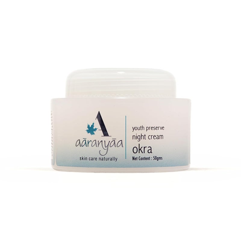 Aaranyaa Youth Preserve Night Cream 50 gm Anti Ageing Night Cream With Hyaluronic Acid Reduces Fine Lines  Wrinkles All Skin Types Paraben Free - Image 1