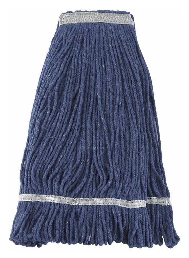 Winco Yarn Mop Head, 24-Ounce, 4 Ply Loop End, Blue, Tan - Image 1