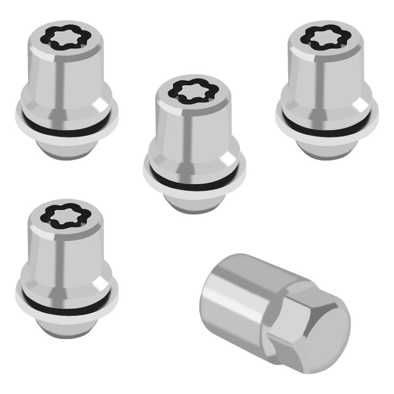 QQWD 4PCS Wheel Lock Lug Nuts for Toyota M12x15 AntiTheft Locking Lug Nuts with Wheels Lock Key 0027600900 Chrome Wheel Locks for Car Lugs Nut Compatible with Toyota Camry Lexus - Image 3