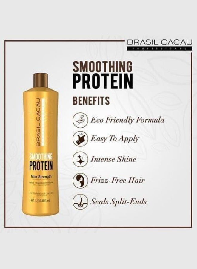 برازيل كاكاو علاج بروتين تريت شجر البرازيل - 1 لتر للتحكم في التجاعيد ونعومة الشعر - Image 2