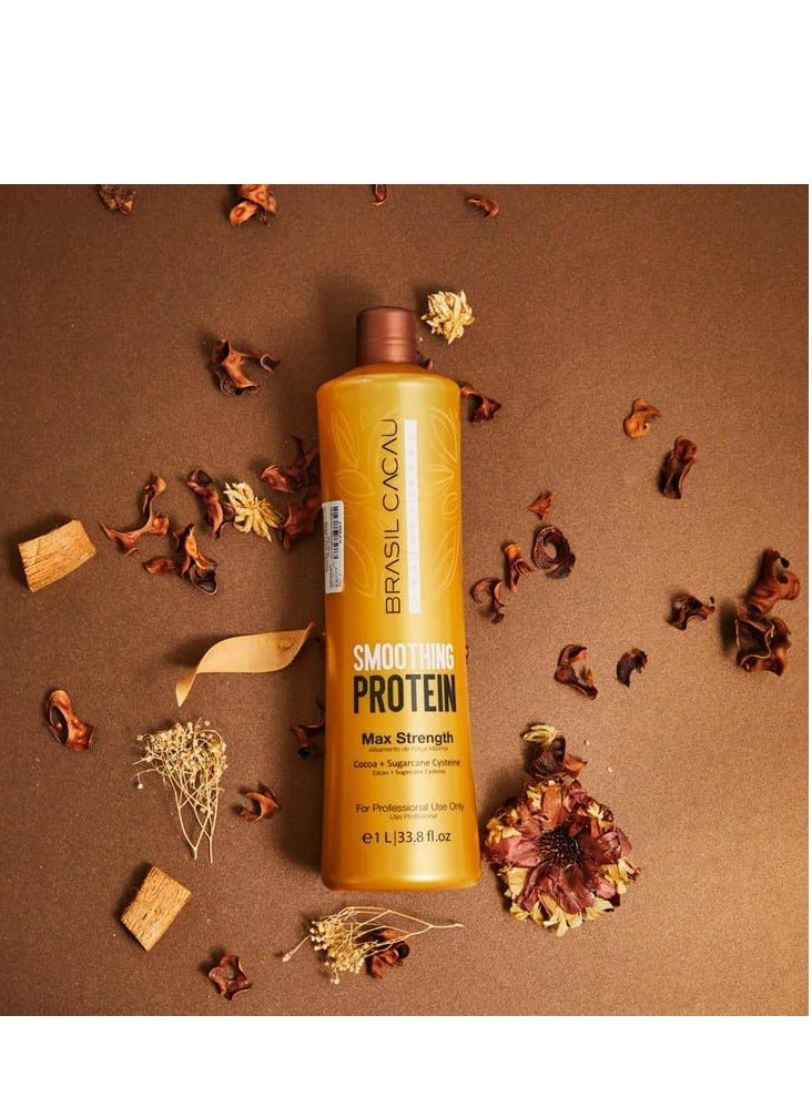 برازيل كاكاو علاج بروتين تريت شجر البرازيل - 1 لتر للتحكم في التجاعيد ونعومة الشعر - Image 3