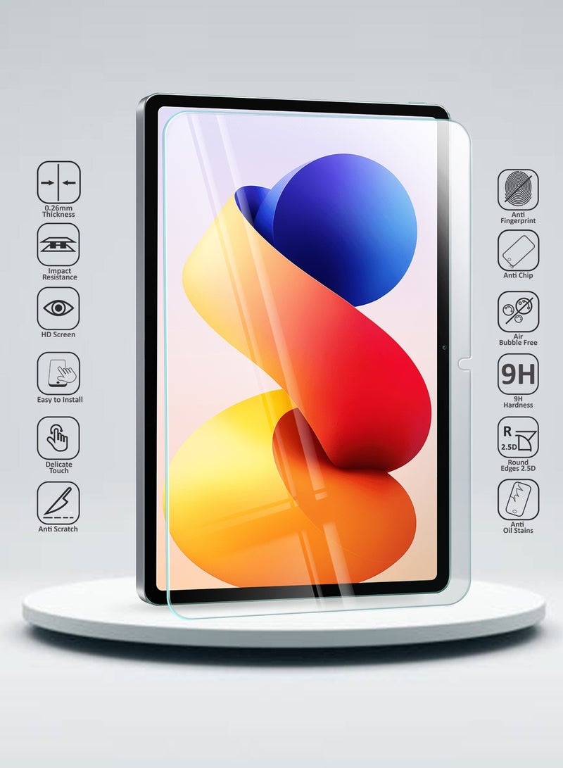 Wtech Xiaomi Redmi Pad 2 Pro 2025 (12.1 inch) WTech Premium Series Curved Edges Full Cover Tempered Glass Tablet Screen Protector 2 Pack (TSGPCN) - Clear - Image 2