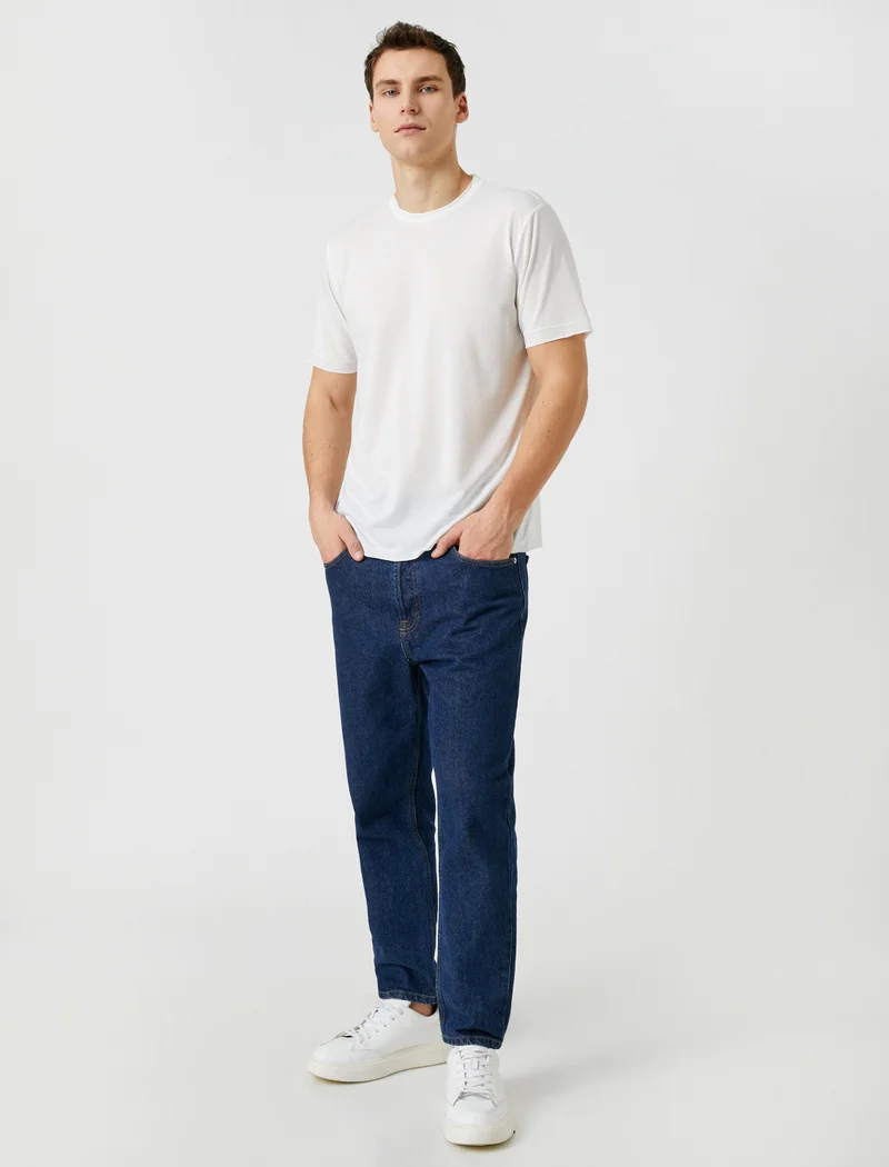 كوتون Koton | Solid Crew Neck Short Sleeves T-Shirt |