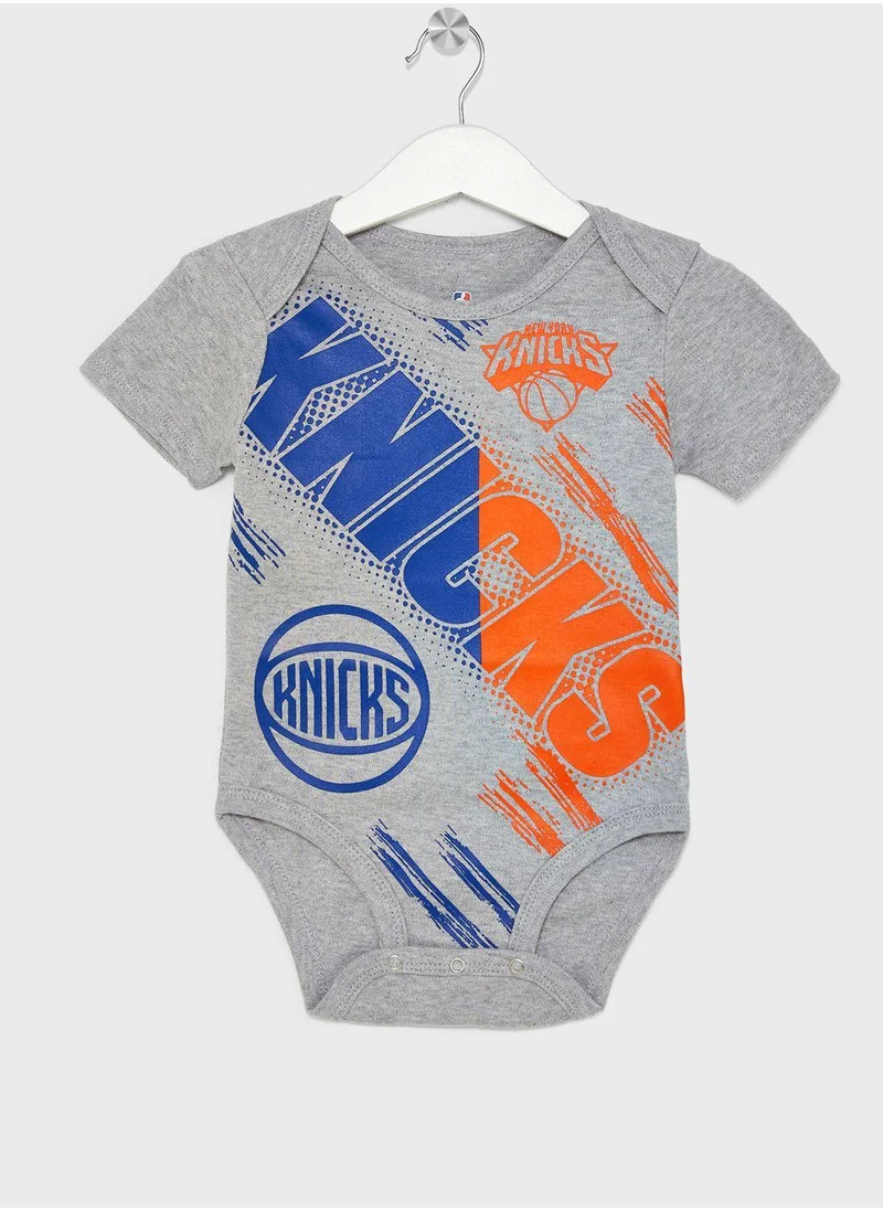 NBA Kids New York Knicks Dribbles Creeper Onesie