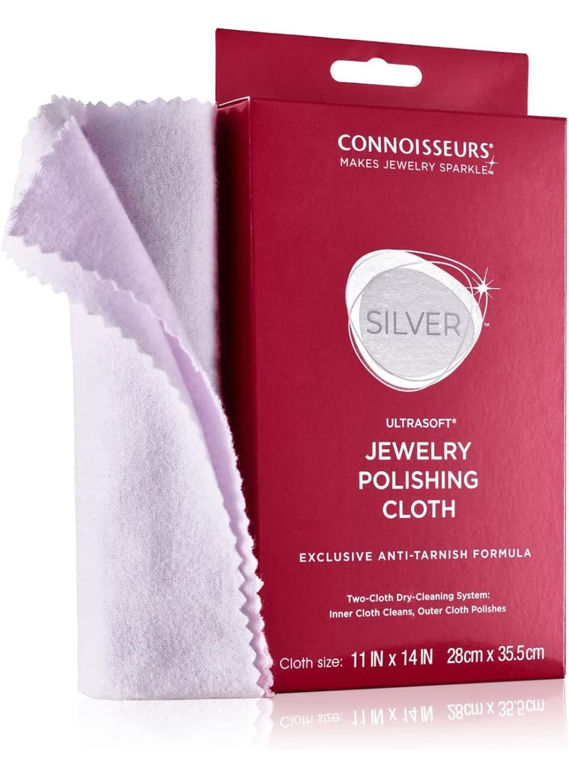 CONNOISSEURS Silver Polishing Cloth, 28cm x 35.5cm - Image 1