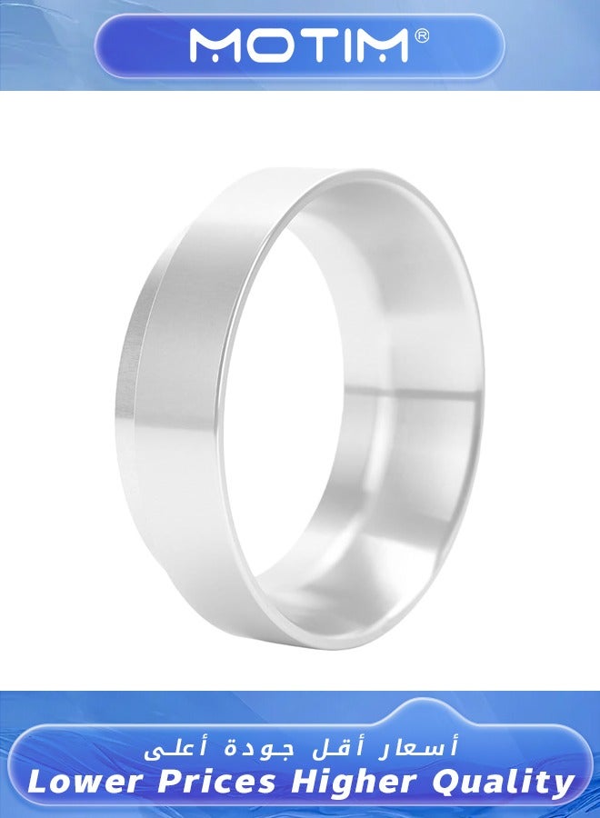 Motim 51mm Silver Aluminum Alloy Universal Coffee Magnetic Dosing Ring Coffee Machine Accessories Durable Coffee Metering Ring - Image 2