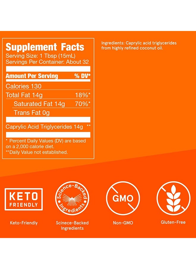 Bulletproof - Brain Octane Oil Reliable And Quick Source Of Energy Ketogenic Diet More Than Just Mct Oil 16 Ounces - Image 1