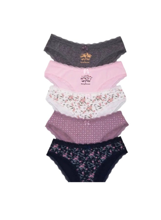 KUYING New Comfortable Skin friendly Breathable Underwear Set of 5 