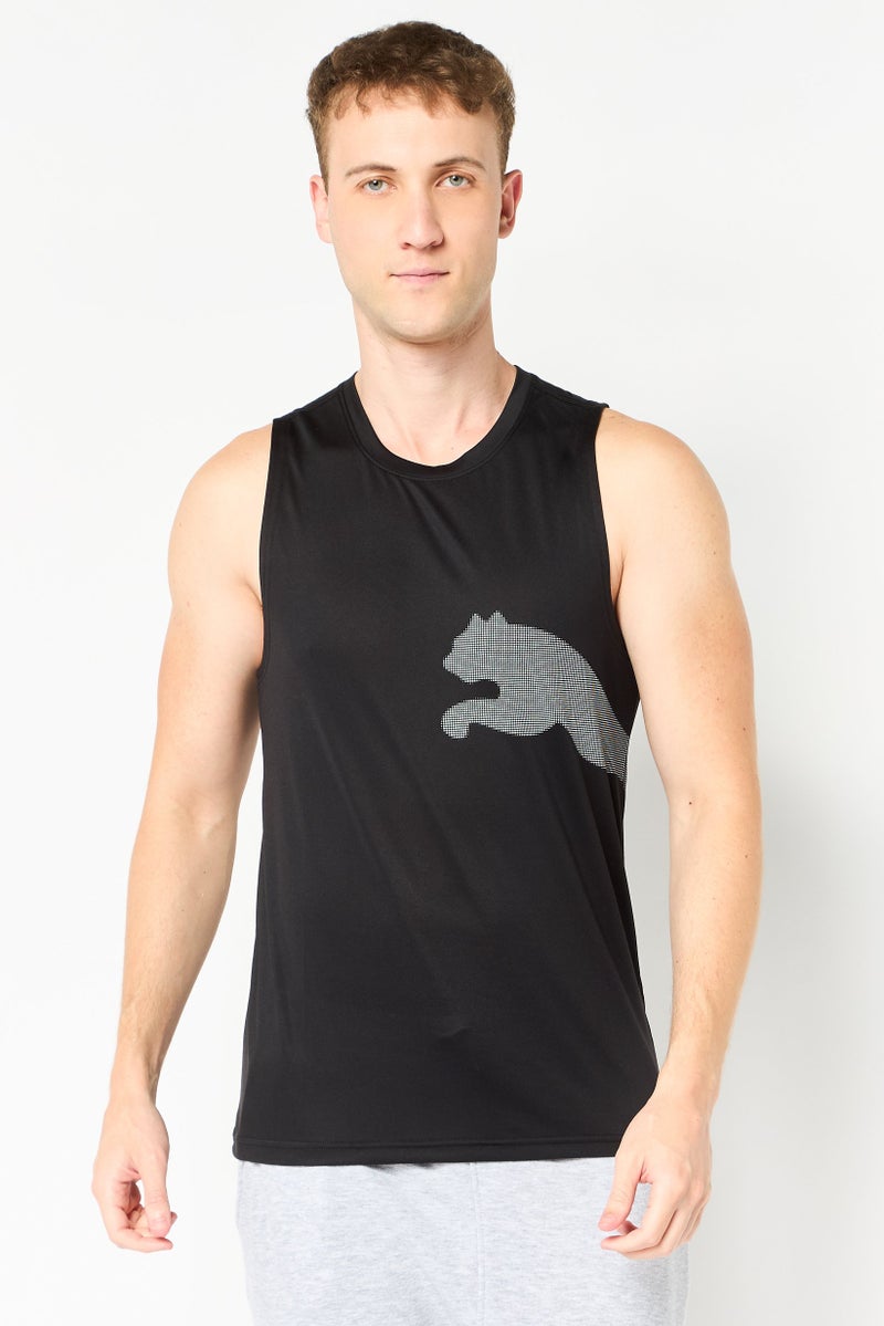 PUMA Men Sportswear Fit Sleeveless Training Vest, Black - Image 1