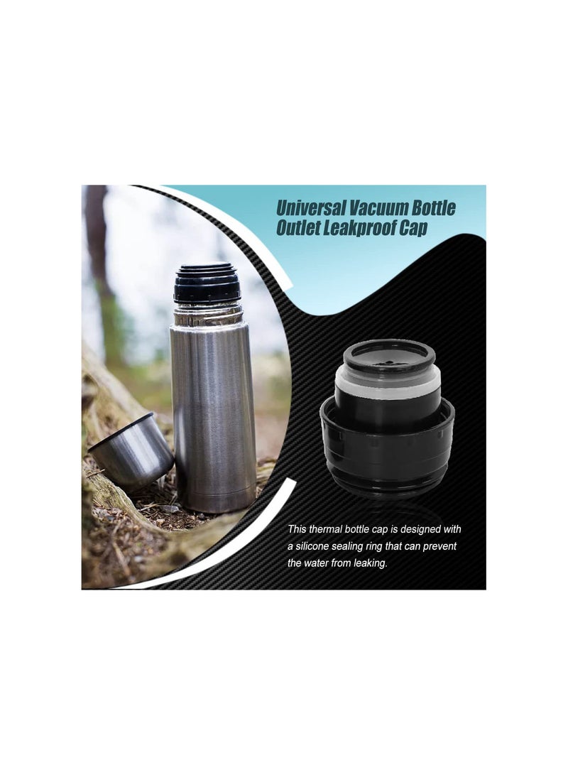 GGOOT Universal Vacuum Bottle Cap with Silicone Sealing Ring Stopper Thermal Cup Lid Plastic Cover Travel Flask Mug Replacing Parts - Image 4
