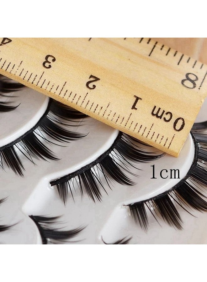 AUGENLI Augenli 5Pairs Anime Cosplay Lashes Spiky Manga Style Lashes Janpanese 16Mm Extension Natural Manhua Doll Eye Lashes Halloween;Party Makeup Look By Augenli (F539) - Image 3