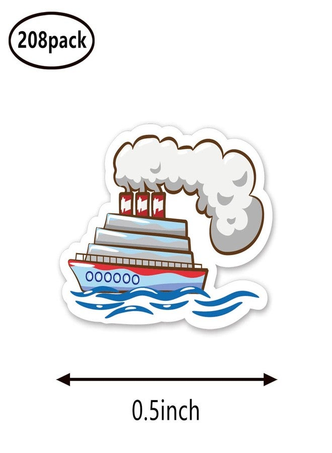 GUVSPTI Cruise Vacation Ship Planner Stickers, 0.5in Monthly Scrapbooking Arts Crafting 208-Pack - Image 2