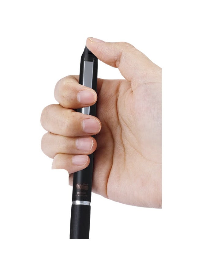 Pilot Frixion Clicker Retractable Erasable Gel Pen, 0.5Mm, Matte Wood Grain Black/Black - Image 1