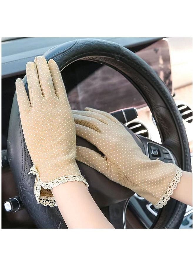 Umiwin Pair Women Sun Protective Gloves UV Protection Summer Sunblock Gloves Touchscreen Gloves For Driving Riding  - Image 2