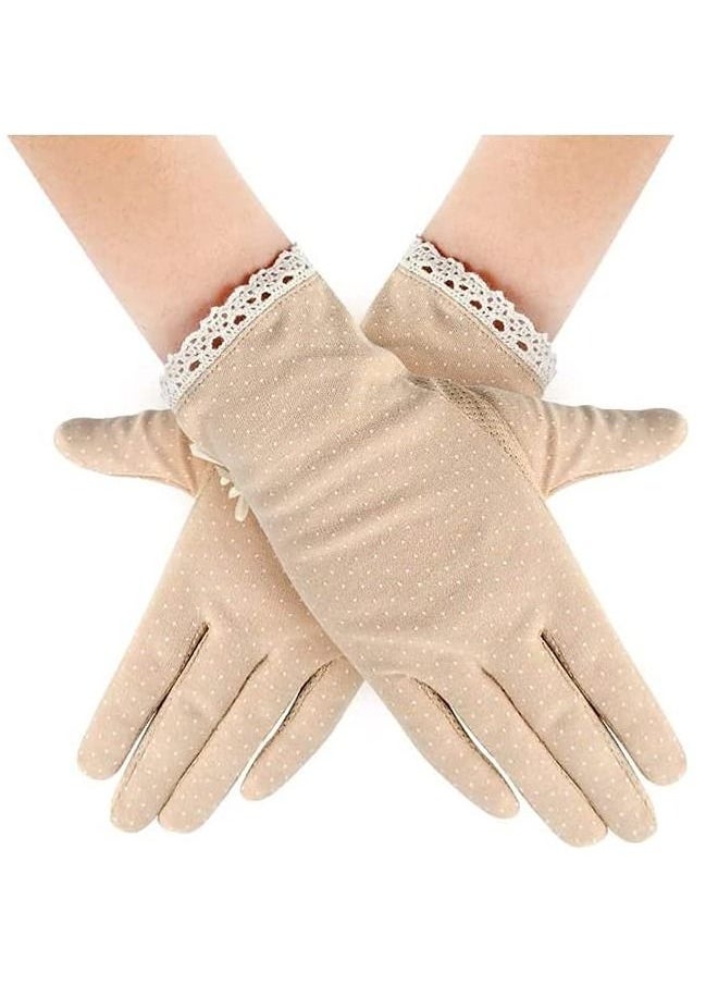 Umiwin Pair Women Sun Protective Gloves UV Protection Summer Sunblock Gloves Touchscreen Gloves For Driving Riding  - Image 1