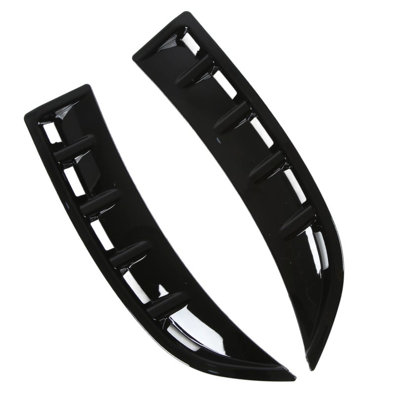 Front Bumper Canard Glossy Black Front Bumper Spoiler Canard - Scratch Protection Front Bumper Splitter Fins for Mercedes Benz CLA C118 AMG-Line 2020+ - Image 4