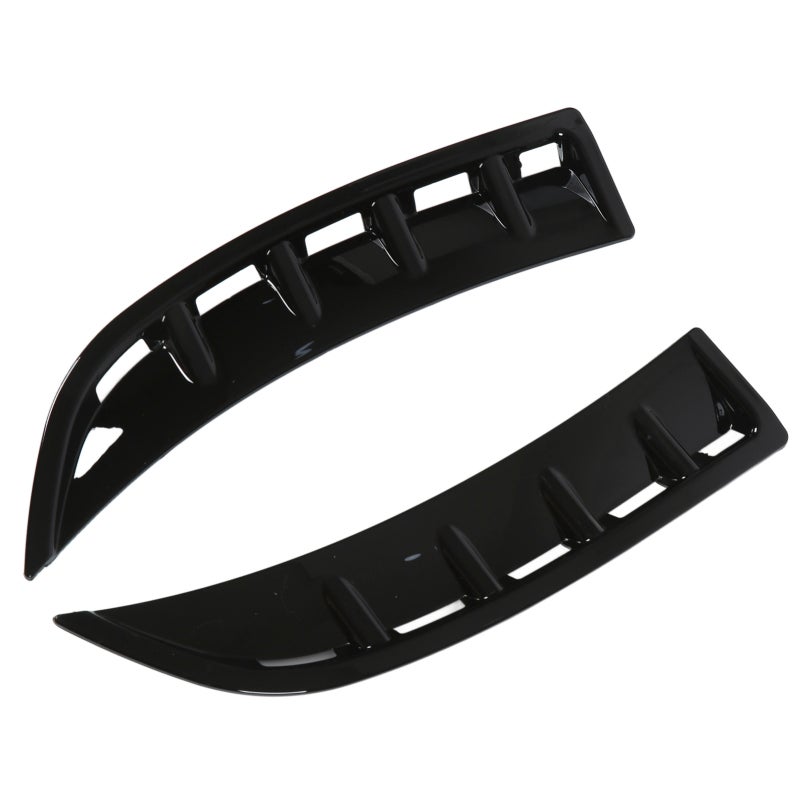 Front Bumper Canard Glossy Black Front Bumper Spoiler Canard - Scratch Protection Front Bumper Splitter Fins for Mercedes Benz CLA C118 AMG-Line 2020+ - Image 3