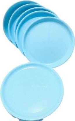 Everbuy Everbuy® Microwave Safe Dinner Plates 6 Pcs, Round, Ocean Blue - Image 2