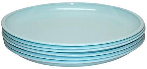 Everbuy Everbuy® Microwave Safe Dinner Plates 6 Pcs, Round, Ocean Blue - Image 4