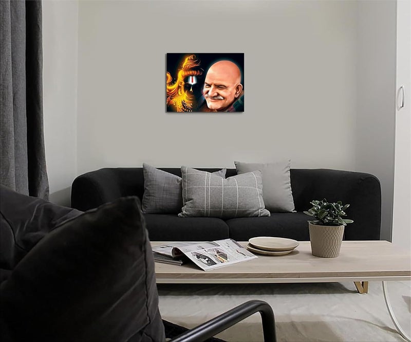 Anaadi Hanuman Ji Neem Karoli Baba Photo Poster Without Frame For Home Office Decoration Pack Of 2 10x12 Inch - Image 2