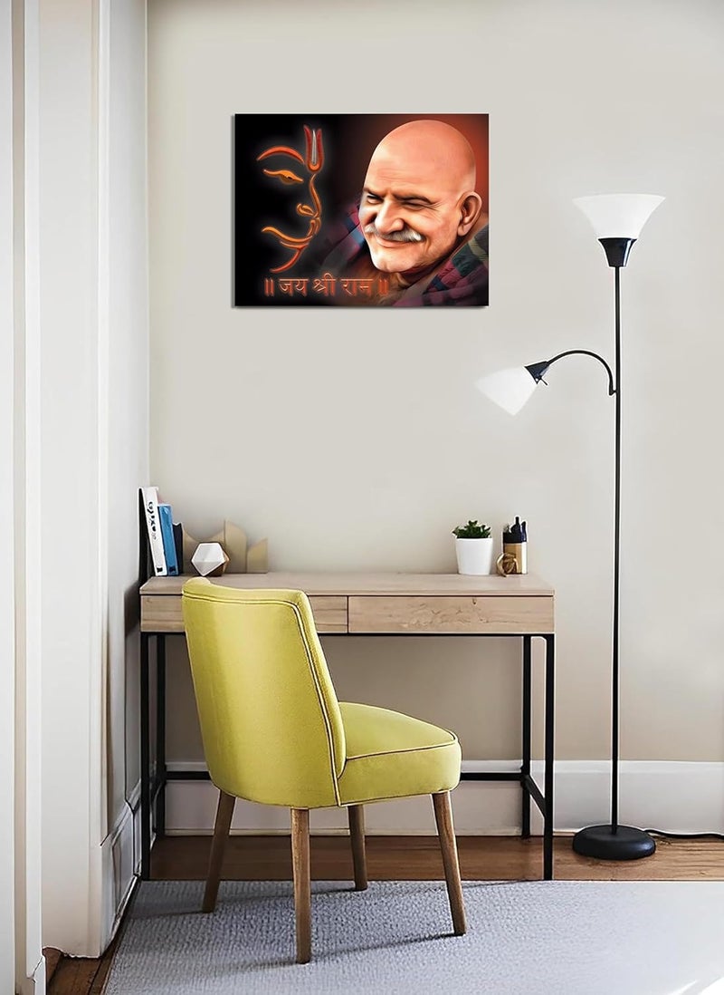 Anaadi Hanuman Ji Neem Karoli Baba Photo Poster Without Frame For Home Office Decoration Pack Of 2 10x12 Inch - Image 3