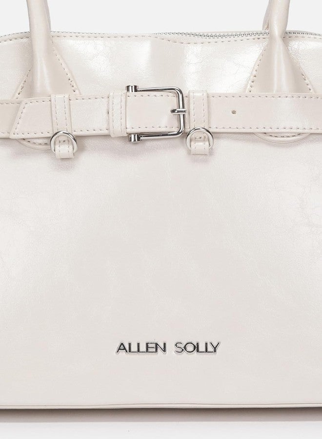 Allen Solly PU Structured Shoulder Bag with Buckle Detail - Image 4