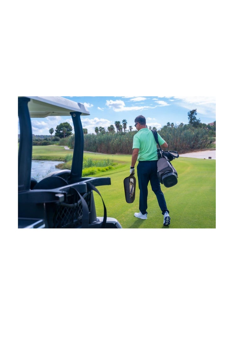 Y&D Outdoor Golf Shoe Bag, Zippered Carrier Bags, Breathable Sports for Men Women (Black) - Image 5