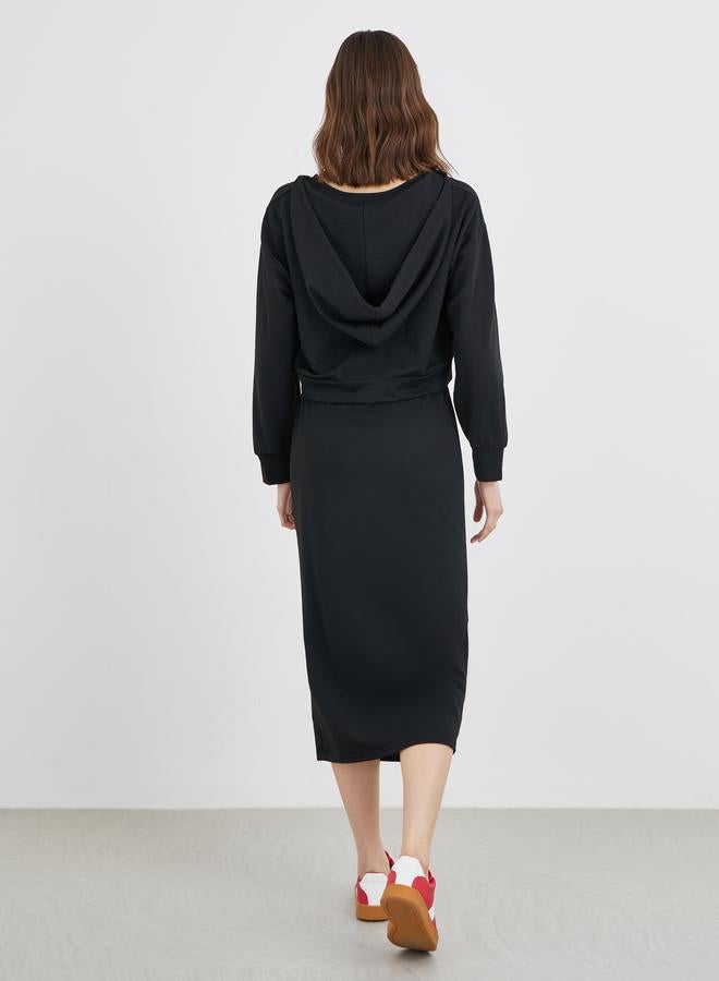 تايك تو طقم نسائي قطعتين: بلوزة بياقة على شكل حرف  وفستان ميدي ضيق - Image 5