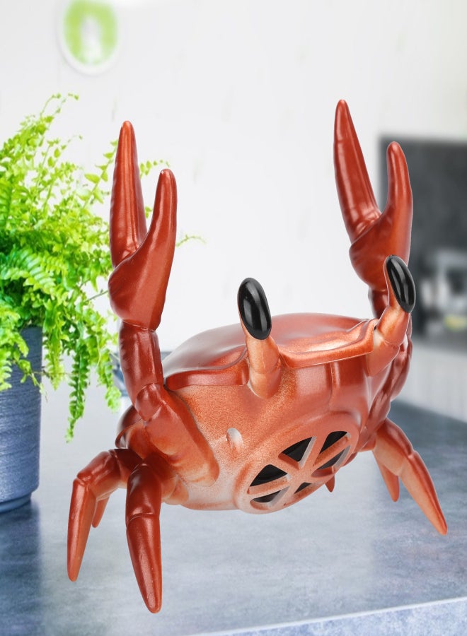 2 in 1 Mobile Phone Stand Bluetooth Speaker Crab Shape Bracket 360 Degree Surround Speaker(Red ) - Image 2