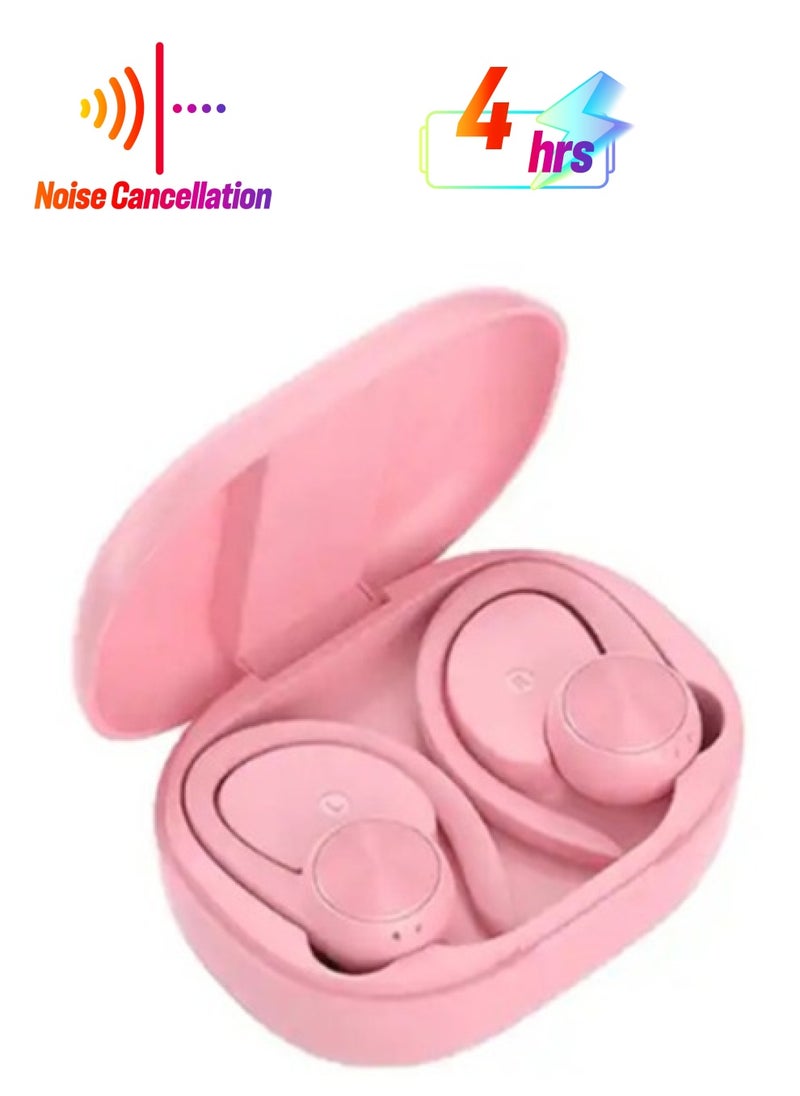 Letv Sports Bluetooth Headset Waterproof and Sweatproof Hanging Earphone with LED Digital Display Wireless Earbuds Pink  - Image 1