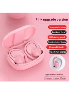 Letv Sports Bluetooth Headset Waterproof and Sweatproof Hanging Earphone with LED Digital Display Wireless Earbuds Pink  - Image 2