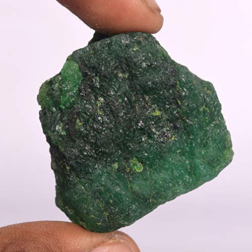 GEMHUB Untreated Raw Rough Emerald Green Gemstones for Jewelry Making 547.50 Ct. Certified Uncut Crystals and Healing Stones - Image 2