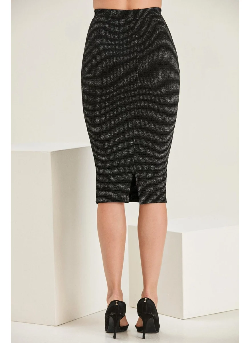 الكسندر جاردي Glitter Pencil Skirt (B22-40800)