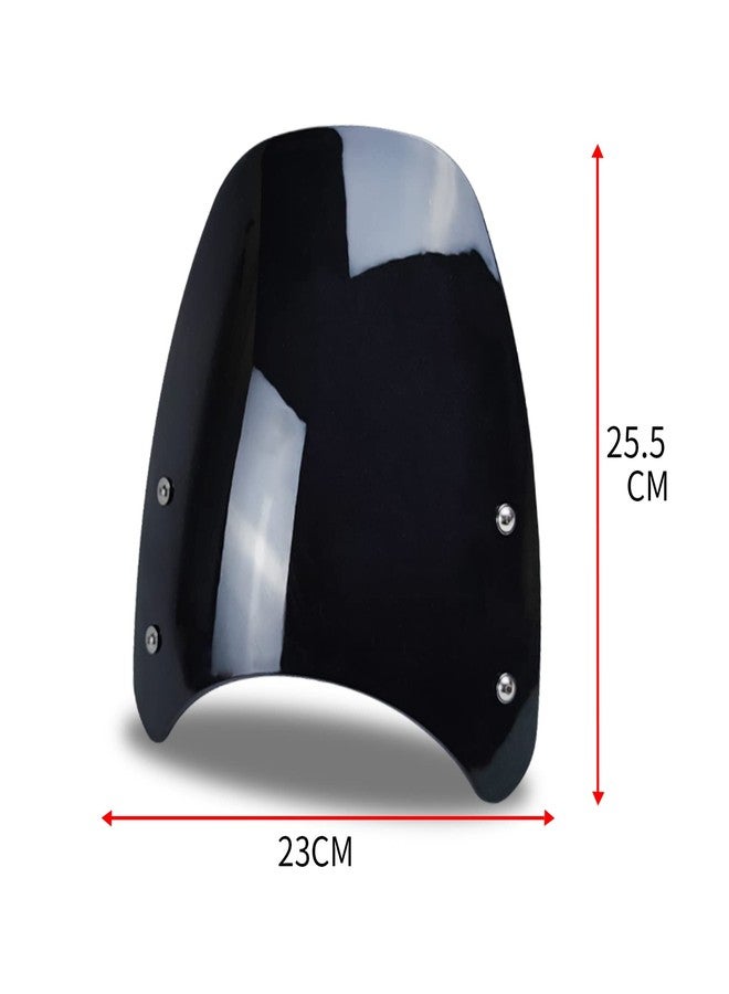 حاجب رياح أمامي عالمي للدراجات النارية من هاربو، مزود بحامل لمصباح أمامي LED مقاس 5-7 بوصات - Image 4