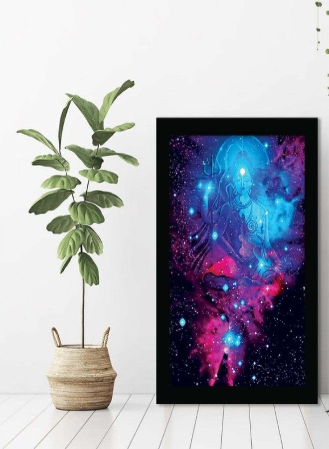 ARAkri - Lord Shiva Wall Frame - Shiv Shakti Framed Poster - Shiv Parvati photo - Lord Shiv Parvati Photo Frame (13.25 inch x 17.25 inch, Synthetic Frame) set of 1 - Image 5