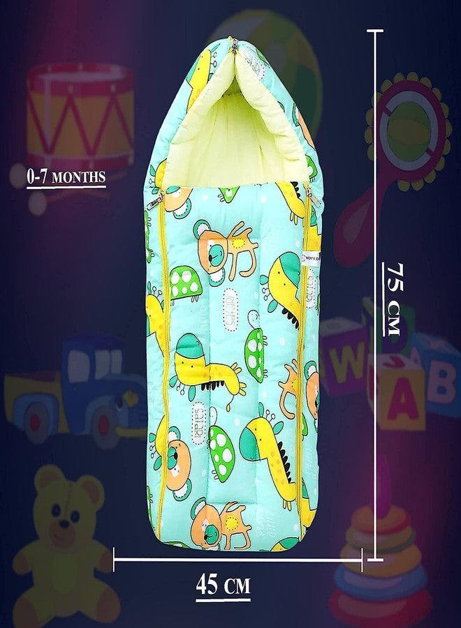 Fagva 2 in 1 Baby Cotton Carry Bag | Baby Bed Sleeping Bag | Portable Cotton Baby Bedding for New Born | for Baby Carrying & co Sleeping | Sleeping Bed (Multicolor) - Image 5