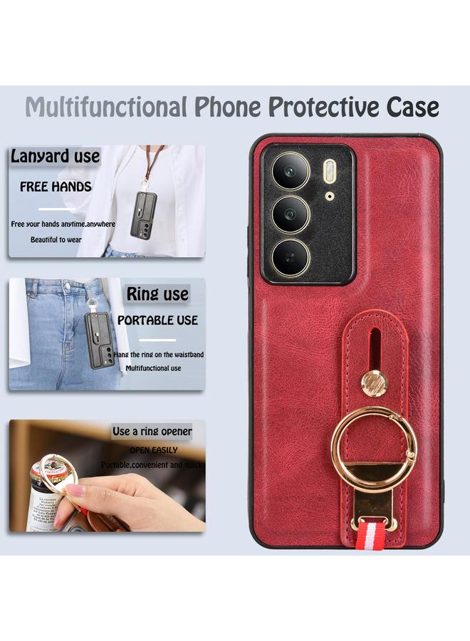 S-TOP Case For Realme C75 Wristband Leather Back Phone Case - Image 5